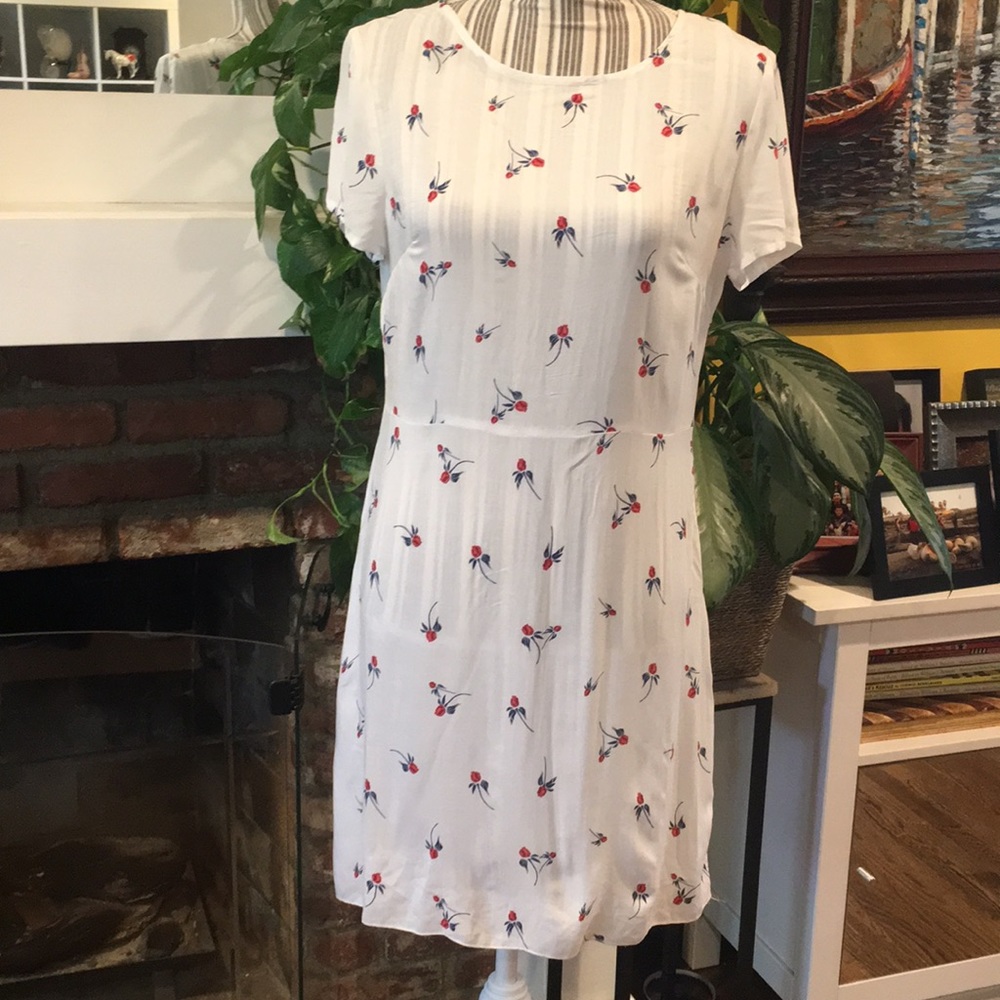Free People slip dress with rose 🌹 design